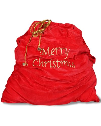 Leezeshaw Weihnachtsmann-Kostüm für Erwachsene, Unisex, Weihnachtsgeschenktüten, Weihnachtsmann-Kostüm, Zubehör für Weihnachten von Leezeshaw