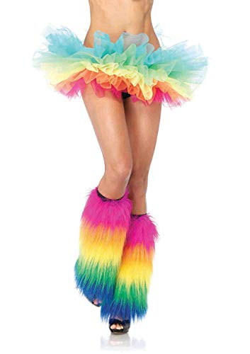 Leg Avenue Furry Rainbow Legwarmers multicolor von LEG AVENUE