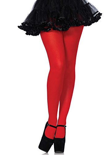 Leg Avenue 7300 - Nylon opaque pantyhose, Einheitsgröße (Rot) von LEG AVENUE