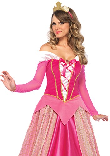 Leg Avenue 8561203005 85612-2Tl Set Prinzessin Aurora, Pink, L, Damen Sleeping Beauty Fasching Kostüm, Größe: L (EUR 42-44) von LEG AVENUE