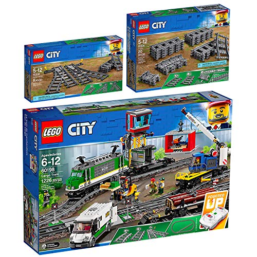 Lego City 3er Set 60198 60238 60205 Güterzug + Weichen + Schienen von LEG