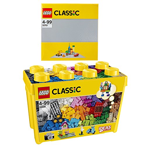 Lego Classic 2er Set 10698 Große Bausteine-Box + 10701 Grosse Graue Grundplatte Lego Classic 2er Set 10698 Große Bausteine-Box + 10701 Grosse Graue Grundplatte von LEGO