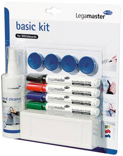 Legamaster basic Kit for Whiteboards 7-125100 Whiteboardmarker Schwarz, Blau, Rot, Grün inkl. Tafel von Legamaster