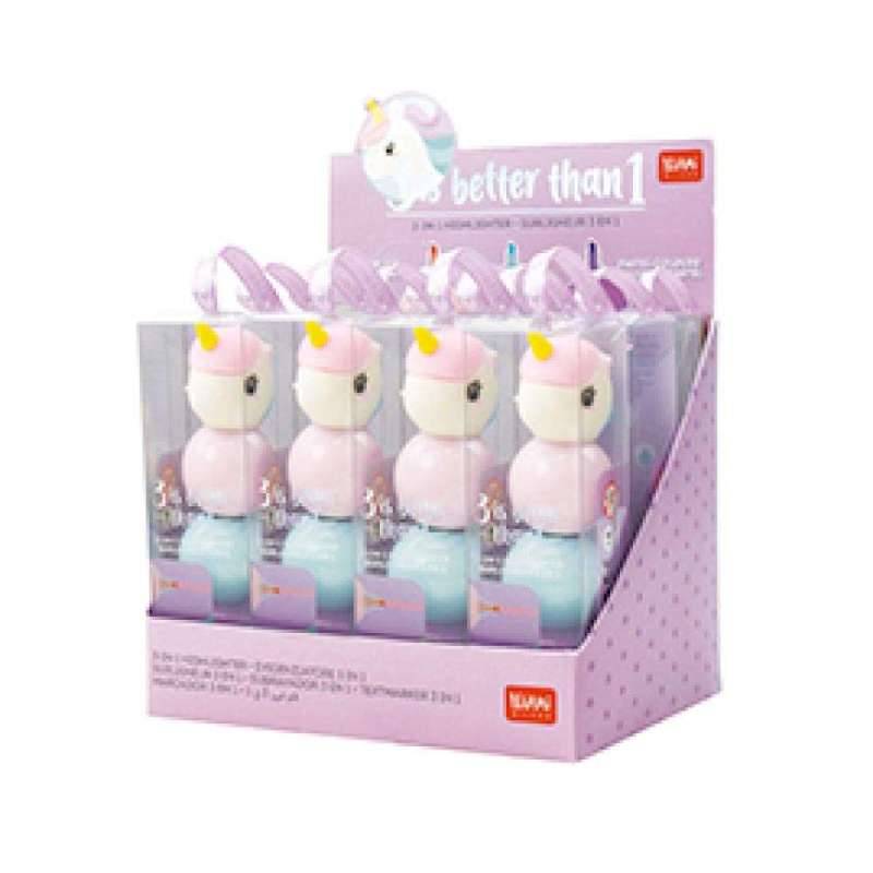 LEGAMI Marker Highlighter 3-in-1 - Unicorn von Legami