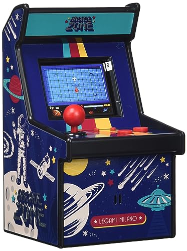 Legami - Mini Videogame Arcade, 240 Spiele, Mit Lichtern und Geräuschen, Einstellbare Lautstärke, Englische Sprache, Farbbildschirm, 8,5x15,4 cm von LEGAMI