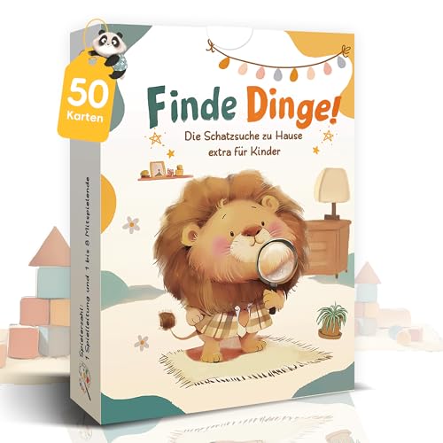 Finde es! – Suchspiel für Kinder ab 4Jahren – 48 Wiederverwendbare Entdeckerkarten für drinnen – Montessori Lernspiel, allein & gemeinsam spielbar – Geschenk & Reisespiel von Legezon