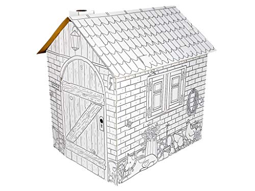 Legler 10015 - Spielhaus, Häuschen, aus Bastelkarton von Small Foot