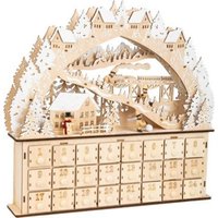 Small foot 11789 - Adventskalender Skivergnügen, Holz, Weihnachtsbogen, Höhe 41cm von Legler