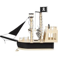 Small foot 12411 - Piratenschiff aus Holz, 77x18x58 cm von Legler