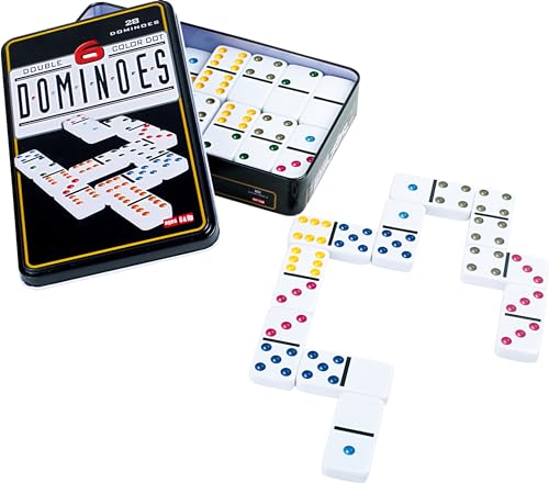 small foot Domino, Spieleklassiker in 6 Farben und mit robuster Metallschatulle, ab 3 Jahren, 3493 small foot Domino, Spieleklassiker in 6 Farben und mit robuster Metallschatulle, ab 3 Jahren, 3493 von Small Foot