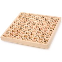 Small foot 11059 - Multiplizier Tabelle aus Holz, Lernspiel zum Erlernen des kleinen 1x1 in der Grundschule, Rechenbrett mit Selbstkontrolle von Legler