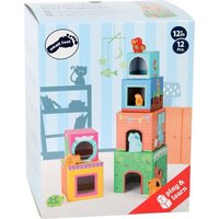 Small foot 10044 - Stapelwürfel mit Figuren, Haustiere von Legler