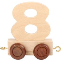 Small foot 10560 - Zahlenzug 8, Holz, Natur, Anhänger, Höhe: 6 cm von Legler