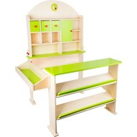 Small foot 10587 - Verkaufsstand Markttag, Kaufladen, Marktstand, Holz, Maße: 87x78x112cm von Legler
