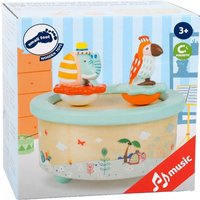 Small foot 11108 - Spieluhr Papagei und Elefant, Melodie: Wonderful World, Holz, Durchmesser: 12cm Small foot 11108 - Spieluhr Papagei und Elefant, Melodie: Wonderful World, Holz, Durchmesser: 12cm von Legler