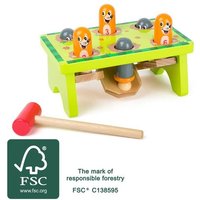 Small foot 11162 - Klopfspiel Hau den Maulwurf, Holz, play & learn von Legler