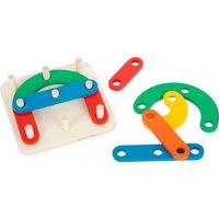 Small foot 11741 - Steckpuzzle Buchstaben und Zahlen, Lernspiel, Holz von Legler