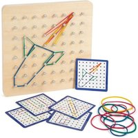 Small foot 11977 - Geoboard aus Holz, Geometrie-Lernspiel, 72-teilig Small foot 11977 - Geoboard aus Holz, Geometrie-Lernspiel, 72-teilig von Legler