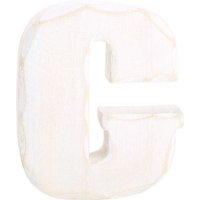 Small foot 1220 - Holzbuchstabe C, weiß lasiert, Höhe: 15 cm von Legler