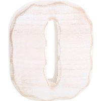 Small foot 1232 - Holzbuchstabe O, weiß lasiert, Höhe: 15 cm von Legler