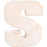 Small foot 1236 - Holzbuchstabe S, weiß lasiert, Höhe: 15 cm von Legler