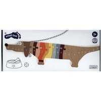 Small foot 12413 - Buchstabenpuzzle Hund, ABC-Lernspiel, Holz von Legler