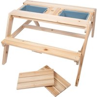 Small foot 12422 - Kindersitzgruppe Matschtisch, Holz/Kunststoff, Sitzhöhe: 28 cm von Legler
