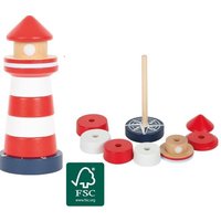 Small foot 12454 - Stapelturm Leuchtturm Großer Ozean, Steckspiel, Motorikspiel, Holz, 8-teilig Small foot 12454 - Stapelturm Leuchtturm Großer Ozean, Steckspiel, Motorikspiel, Holz, 8-teilig von Legler