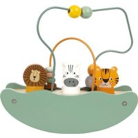 Small foot 12459 - Motorikschleife mit Wippe Safari, Geschicklichkeitsspiel von Legler