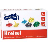 Small foot 1730 - Holzkreisel gestreift, 6er Set Small foot 1730 - Holzkreisel gestreift, 6er Set von Legler