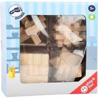 Small foot 2934 - Geschicklichkeitsspiele-Set Woody, 4 Knobel- & Denkspiele, Holz von Legler