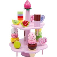Small foot 3312 - Etagere Süßigkeiten, role & play, 22-teilig, Höhe: 26cm von Legler