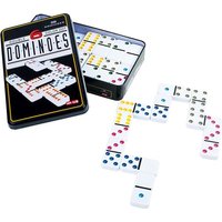 Small foot 3494 - Domino, Double 6 Color Dot Dominoes, 6 Farben, 28 Stück von Legler