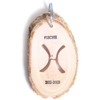 Small foot 3657 - Sternzeichen Fische, 1 Stück Anhänger, Holzscheibe, 7x5cm von Legler