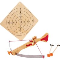 Small foot 5035 - Sport-Armbrust mit Holz-Zielscheibe, 4-teilig von Legler