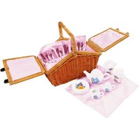 Small foot 5300 - Picknickkorb Romantik, 30-teilig, Maße: 24x13x20cm von Legler