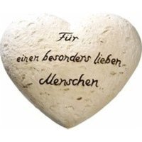 Small foot 93530 - Herz für einen besonders lieben Menschen, Keramikherz in Naturstein-Optik, ca. 18x15cm von Legler