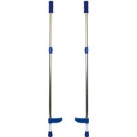 Small foot 9511 - Stelzen mit Teleskopstange, Aluminium, verstellbare Fußrasten, Länge: 92-145cm von Legler