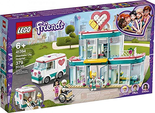 LEGO 41394 Friends Krankenhaus von Heartlake City, Spielzeug ab 6 Jahren mit Mini Puppe Emma und Krankenwagen von LEGO