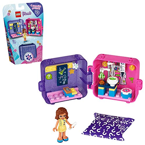 LEGO 41402 Friends Olivias magischer Würfel – Forscherin, Mini-Spielset mit Mini-Puppe und Überraschungstier von LEGO Friends