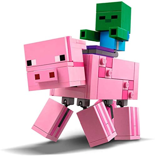 Lego 21157 Minecraft BigFig Schwein mit Zombiebaby, Spielzeug für Kinder ab 7 Jahren, baubare Figuren von LEGO