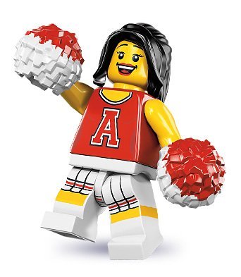 LEGO Minifigurens Serie 8 - Rot CHEERLEADER (Factory Sealed Pack) von Lego Minifigures
