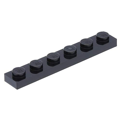10 x LEGO® Platte 1 x 6 Schwarz von LEGO