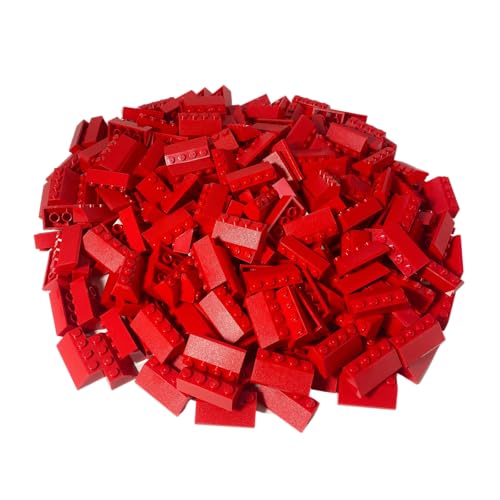 LEGO 20 Ziegelsteine, geneigt, 45, 2 x 4, Rot von LEGO