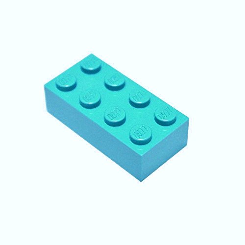 20 LEGO Steine 2 x 4 Mittlere Azure von LEGO