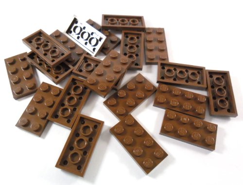 Lego® Classic Basic City Platte 2x4 Noppen in Rotbraun - 40 Stück - Ideal für Kreative Bauvorhaben und Lego® Projekte von LEGO