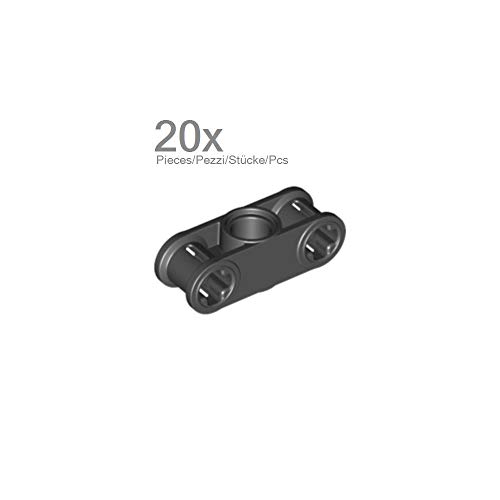 20 Stück LEGO TECHNIC "Achs und Pin Verbinder 3L" in Schwarz. von LEGO