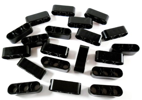 Lego Technic Liftarm 1x3 Noppen in Schwarz – 20 Stück - Bausteine für Technik- und Maschinenbau von LEGO