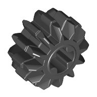 20 Stück LEGO TECHNIC "Zahnrad 12 Zähne" in Schwarz. von LEGO