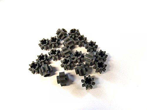 LEGO TECHNIC - 20 Zahnräder mit 8 Zähnen im neuen dunkelgrau von LEGO